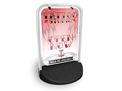 Tattoo Shop Open Now Eco Swinger Pavement Sign MEGA Listing Outdoor Street Advertising Display… — image 1