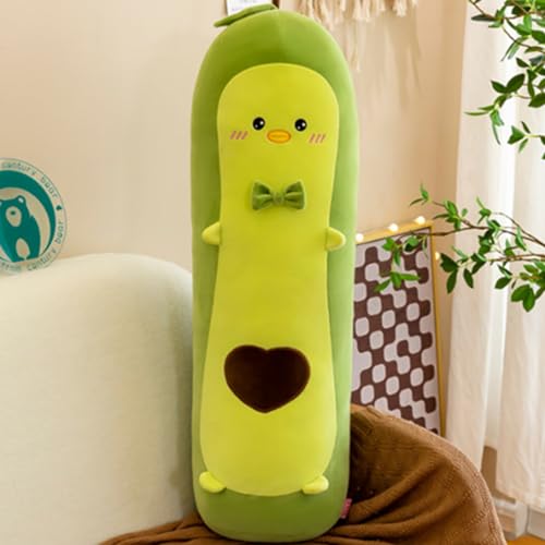 OUKEYI Lovely Avocado Toy Green Long Plush Kids Plush Toy Pillow Stuffed Avocado Toy Cute Cuddly Toy(70cm/27.5in)