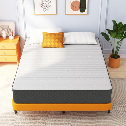 Image of Swbvs Queen Mattress 12 Inch, Hybrid Mattress Queen Size, Bed Matress in a Box, Pressure Relief & Fiberglass Free