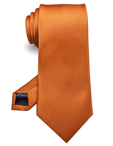RBOCOTT Solid Color Tie Formal Necktie for Men