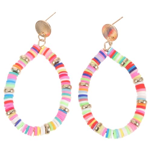 LIFKOME Boucles D'Oreilles ColoréEs À Perles Femme 1.97 Pouces Boucles D'Oreilles BohèMe LéGer Bijoux De Plage Mariage Quotidien Cadeau