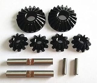 Harden Steel Differential Gears with Pins - 6pcs Set Black for 1/10 Losi Baja Rey Rock LOS232004