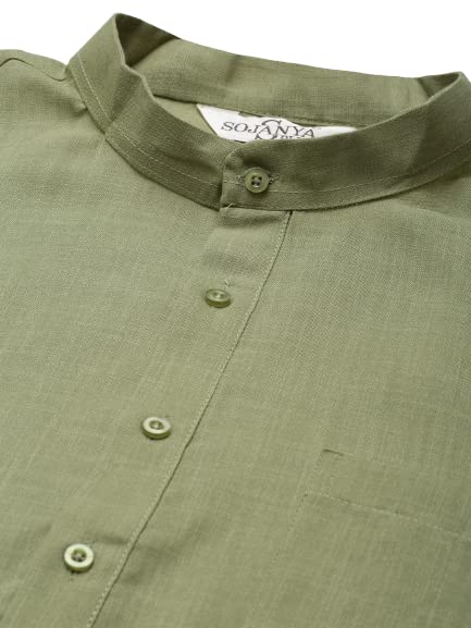 Image of SOJANYA (Since 1958, Men's Silk Blend Grey Kurta Pyjama & Silk Blend Jacket Combo