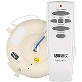 Anderic UC7051R Replacement kit for Hunter/Hampton Bay Ceiling Fan Receiver for - Includes RR7078TR Remote Control and UC7051R Receiver - UC7051RKIT