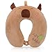 Wishstar Tier Reisekissen Capybara, Kinder Nackenkissen, Cartoon U-förmiges, Memory Schaum Nackenkissen, Stützkissen für Auto Zug Büro Heim Flugzeug für Reisen