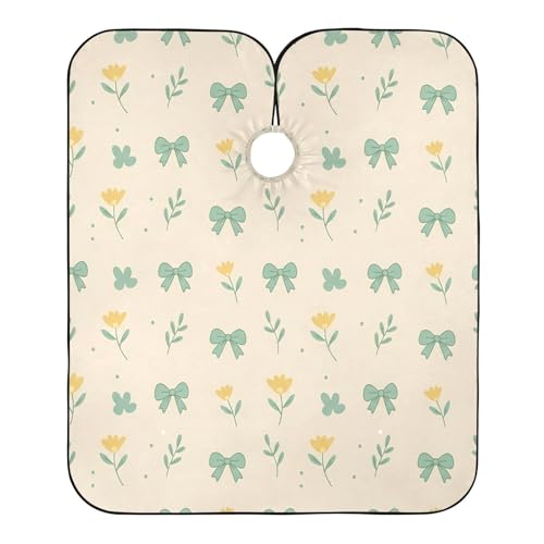 Capa para Corte de Pelo Impermeable Profesional MAOBLYR Verde Salvia con Cierre Ajustable de Broches miniatura 2