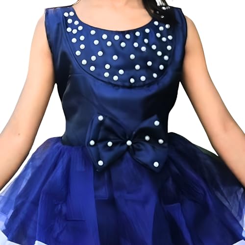 Image of NAAZFashion Baby Girl Self Design Dress for All Ocassion with Soft Fabric Material