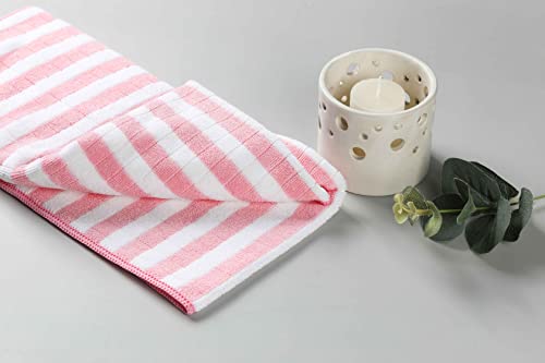 gryeer 8 Pack Microfibre Tea Towels, Super Absorbent, Soft and Thick Kitchen Towels, Check designed with Hanging Loops - Image 3