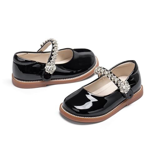 Image of PHIRAMIN Toddler Girl Mary Jane Dress Shoes-Little Girl School Uniform Shoes for Wedding Party