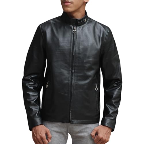 Men Stranger Eddie Things Munson Season 4 Genuine Leather Black Jacket