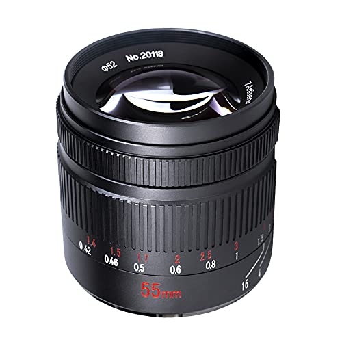 Objectif 7Artisans 55mm F1.4 grand angle d'ouverture pour un bokeh parfait