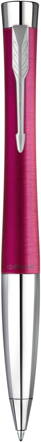 Schmalz® Parker Urban Twist Bolígrafo con grabado, bolígrafo premium, caja de regalo, tinta azul, elegante, regalo personalizado, nombres, grabados, aniversario, cumpleaños (vibrante magenta C.C.)