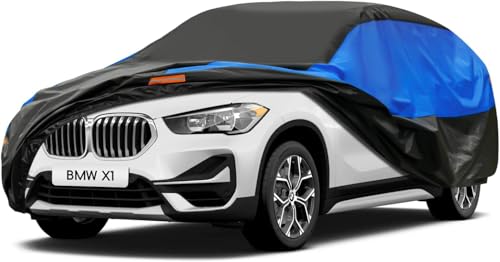 Gunhyi Bâche Voiture SUV Exterieur Respirante et Étanche pour Tous Temps, Housse Voiture Protection Anti-UV Contre, la Poussière, Universelle pour Range Rover Qashqai Duster T-Roc(Jusqu'a 460 CM) YM