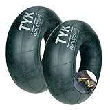 Two 6.50-10 Forklift and Trailer Tire Inner Tubes with JS2 Bent Metal Valve Stems by TYK Industries