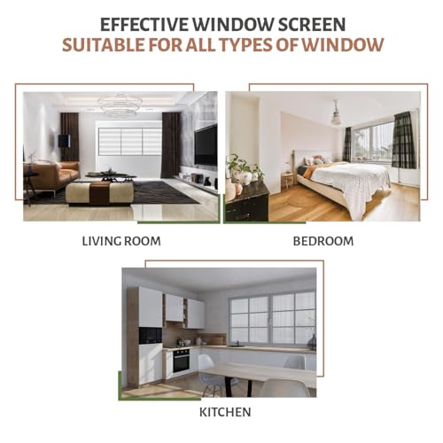 Image of TurtleGrip Standard Size Window Mosquito Net (Size-170x190cms /67x75 Inches /5.58x6.23 Feet - Grey) | 120 GSM Stitched Fiberglass Mesh with Strong Hook & Loop Adhesive for Easy Installation