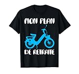 Mon Plan de Retraite Mon Plan de Retraite - Mobylette Mob Bécane Bleue  Retraité T-Shirt