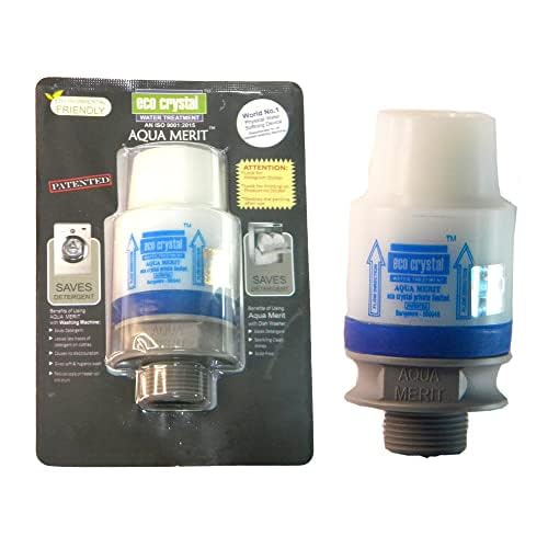 Image of eco crystal Original Solid Aqua Merit Physical Water Softener Best For Ifb /Whirlpool /Lg /Samsung /Bosch And Other Automatic Washing Machine /Diswasher With Free Teflon Tape