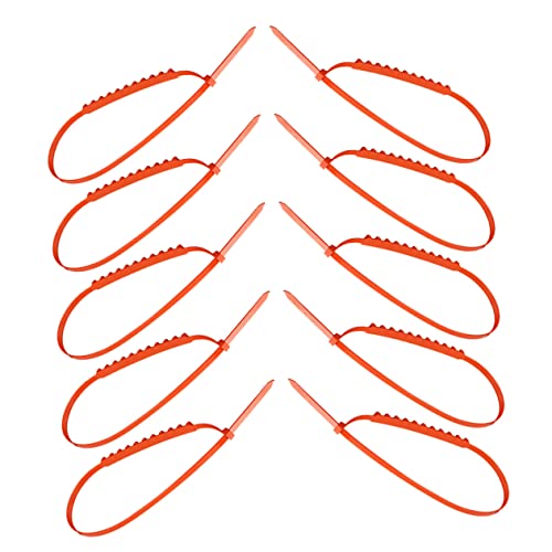 ABOOFAN 10pcs Nylon Tire Chains for Motorcycles Slip Snow Chains Durable Traction Belts for Mud and Snow Quick Installation Fits Wheel
