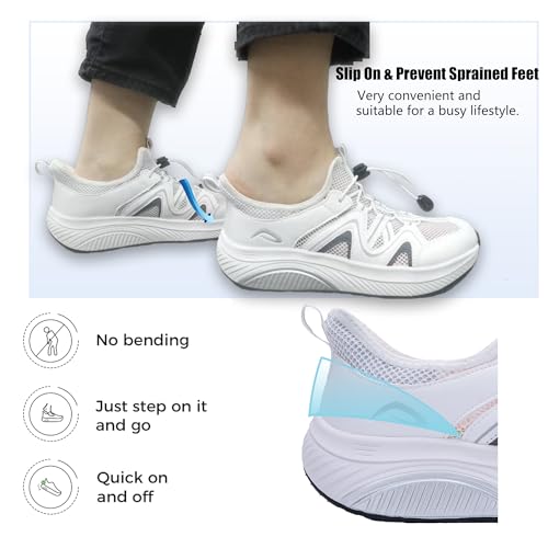 Artlea Wide Toe Box Shoes Women Walking Shoes Arch Support Plantar Fasciitis Orthotic Sneakers Slip On Running Tennis Shoes4