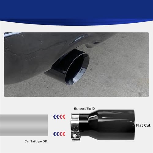 Modificar el escape del coche es mas facil con esta punta negra universal 5