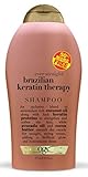 Ogx Shampoo Brazilian Keratin Therapy 19.5 Ounce (576ml) (3 Pack)