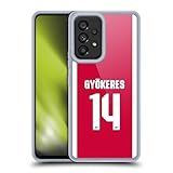 Head Case Designs Officially Licensed Arsenal FC Viktor Gyökeres 2025/26 Players Home Kit 1st Group Gel Case [Military Grade Protection] Compatible with Samsung Galaxy A53 5G (2022)