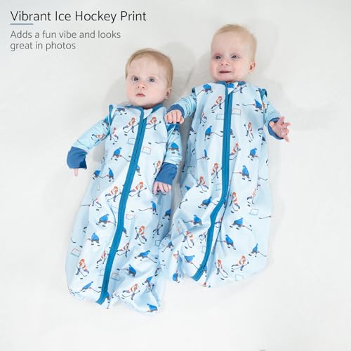 Image of LollyBanks Sleep Sack, 100% Cotton Neutral Baby Sacks, 0.5 TOG Sleep Sacks Lightweight with 2-Way Zipper