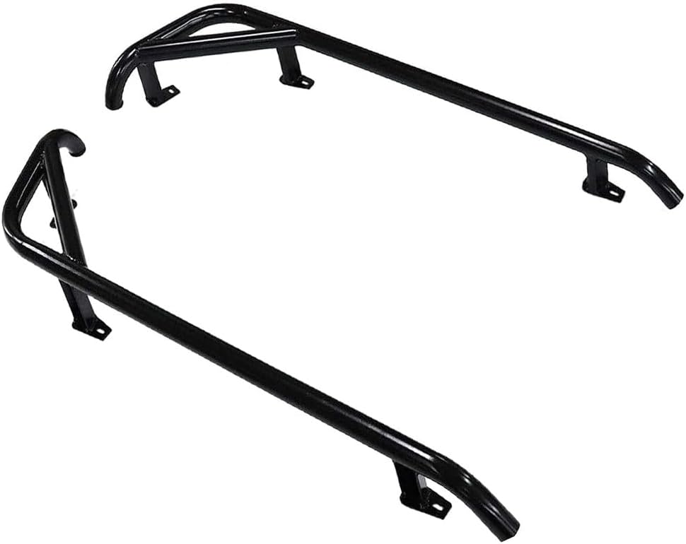 WRLWYRZR Nerf Bars Rock Sliders - Black Side Step Tree Kickers | Fits 2014-2023 Polaris RZR 900 Trail, 900S, 1000S, 1000XP, Turbo (Black)