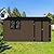 Jintop 10x12 FT Metal Aluminum Outdoor Storage Shed,Waterproof Tool Sheds with Window,Heavy-Duty Sheds Unit w/Door and Vents,for Storing