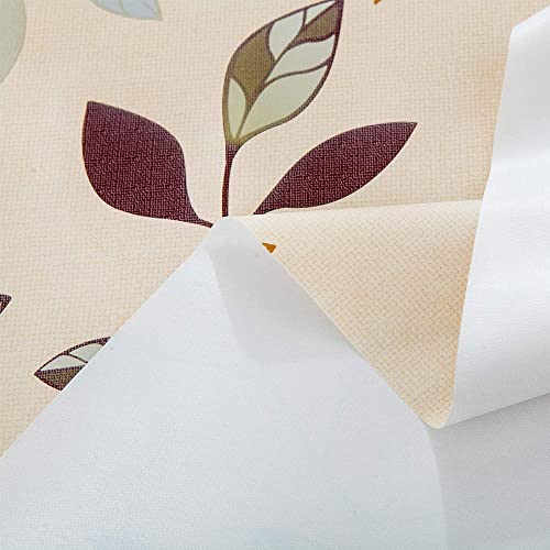 Chizoya Table Cloth Heavy Duty Vinyl Table Cloth For Rectangle Table Wipe Clean Pvc Tablecloth For Kitchen Dining Table (54X84 Inch, Leaves) #TOP6