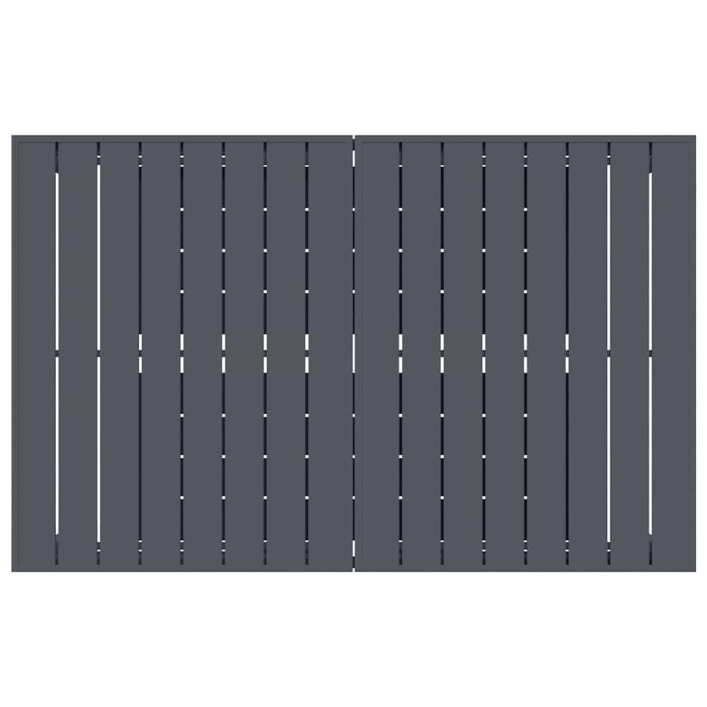 Składany stół ogrodowy, antracyt, 210 x 90 cm, wykonany z wytrzymałej stali, odporny na warunki atmosferyczne, na taras, balkon, do ogrodu, na kemping, piknik, do salonu