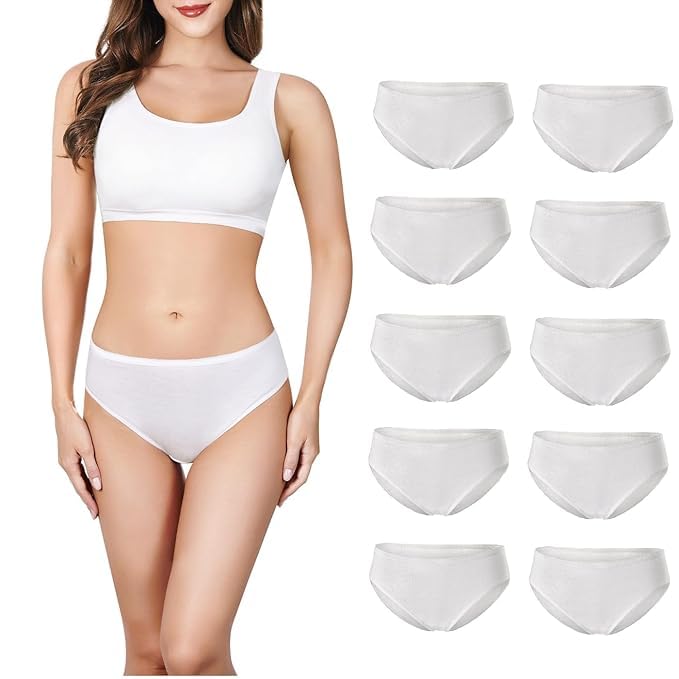 trikuta Women Disposable Panties, Ultra Soft Breathable Underwear, Lightweight Stretchable Single Use Panty for Travel & Spa Use-picture-42
