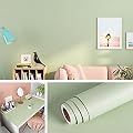 Livelynine Sage Green Wallpaper Stick and Peel Light Green Wallpaper for Bathroom Bedroom Wall Sage Green Contact Paper for Cabinets Desk Classroom Walls Home Wall Paper Roll Kids Room Boys 15.8X78.8