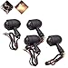 Produktbild NATGIC 4 STÜCKE Blinker Licht Schwarz Rauch Kugel Metall Mini Motorrad Blinker Anzeige Lauflicht für Hond Suzu Harle Yamah Street Sports Bike