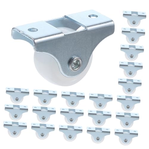 Mobestech 20pcs Heavy Duty Castor Wheels Castors for Furniture Directional Caster Wheels Rubber Easy Installation