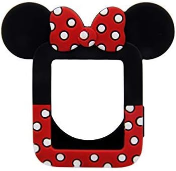 Clatune Polka Dots Soft Silicone Bumper Full Body Case Lovely Bowknot Protective Frame Cover Compatible with 38mm Apple Watch Series 3/2/1