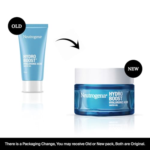 Image of Neutrogena Hydro Boost Hyaluronic Acid Face Moisturizer | Oil‑Free Water Gel | 24H Hydration | Non‑Sticky & Fast Absorbing | For All Skin Types | Men & Women | 13 g