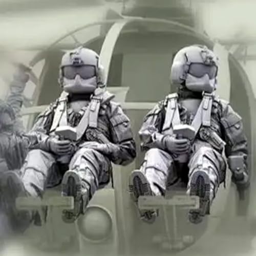 Figura de Resina Piloto Commandos Helicóptero 1:35 miniatura 1