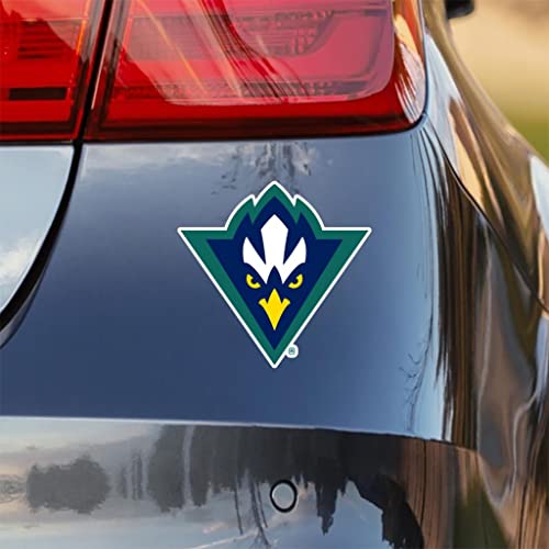 Image of UNCW North Carolina Wilmington Seahawks Mascot Head Triangle Logo Weatherproof Vinyl Sticker Car Decal from Nudge Printing