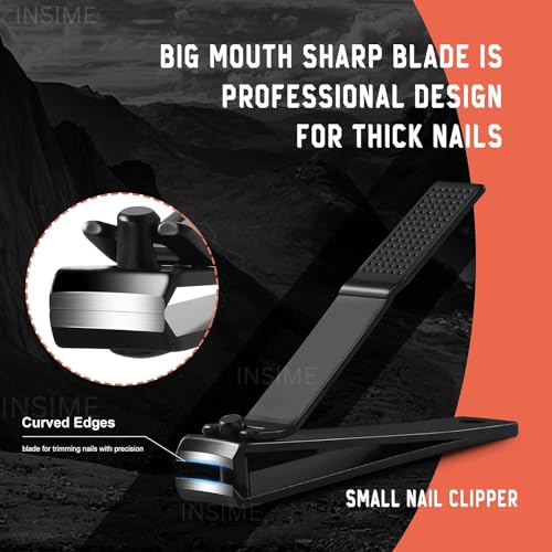 INSIME Nail cutter set for adults | Big & small Toe nail cutter nail clippers set for men women | Nail cutter kit with side Fingernail Clippers for men women | Stainless steel... - Image 6