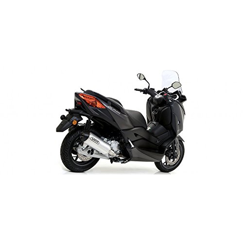 ARROW URBAN ALUMINIUM DARK SILENCER WITH DARK END CAP YAMAHA X-MAX 125 ’18/20 HOMOLOG. ALUMIN.DARK URBAN SILENCER WITH BLACK STAINLESSSTEEL END CAP FOR ARROW LINK PIPE