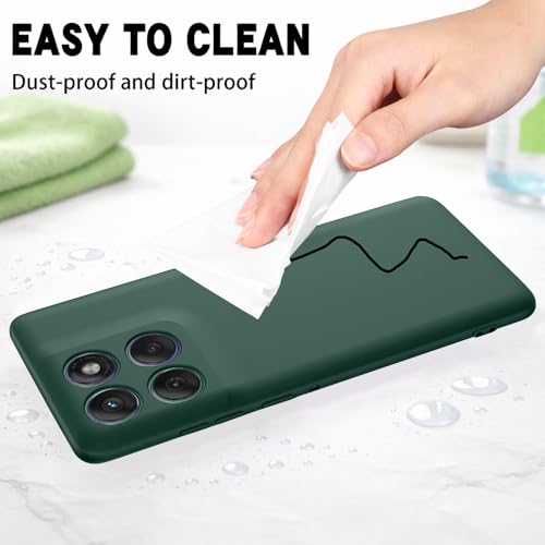 Image of Back Cover Compatible with Motorola Moto Edge 70 Fusion 5G | Full Camera Protection | Premium Liquid Silicon Case | Flexible Bumper Case for Motorola Moto Edge 70 Fusion 5G (Green)