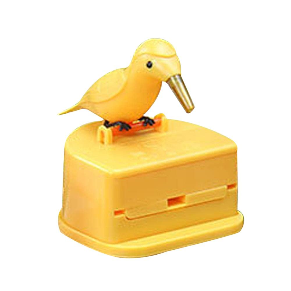 Tandenstoker Houder Kleine Vogel Tandenstoker Container Automatische Dispenser Vogel Vorm Tandenstoker Houder Opbergdoos (Groen