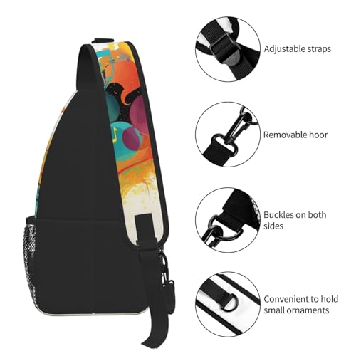 Bolso Tipo Sling Abstracto para Montañismo y Viaje miniatura 7