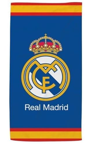 Real Madrid - Beach Towels - Official Licensed Products - Various Styles, Sizes and Colours! (Spain Blue, 70 X 140)