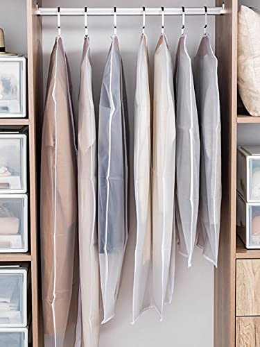 Garment Bag Covers 24'' X48'' Garment Bags White Breathable Full Zipper Dust Cover For Clothes Storage Closet Pack Of 6 #TOP5