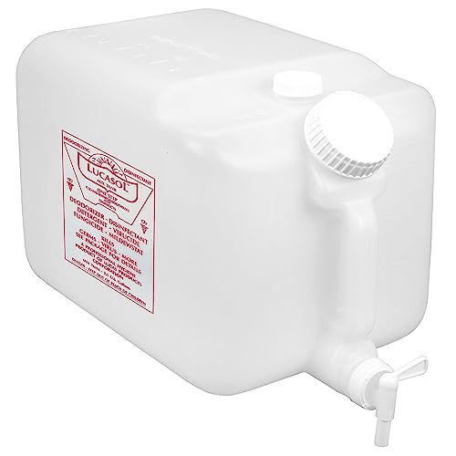 Image of Lucasol 2.5 Gallon Empty Chemical Dispenser - Refillable Disinfectant Mix Tank