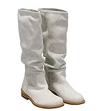  Felmini - Damen Schuhe - Verlieben GREDO B638 - Cowboy & Biker Stiefel - Echtes Leder - Weiß - 37 EU Size