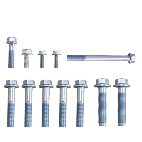 Kit 12 Pernos de Acero para Soporte de Motor de Automóvil Resistentes