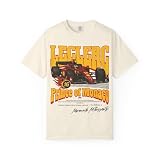 Leclerc T-Shirt, Inspired Monako Driver T-Shirt, Italian Racing Team Merch, Monte Karlo Merchandise, Motorsports Apparel Ivory